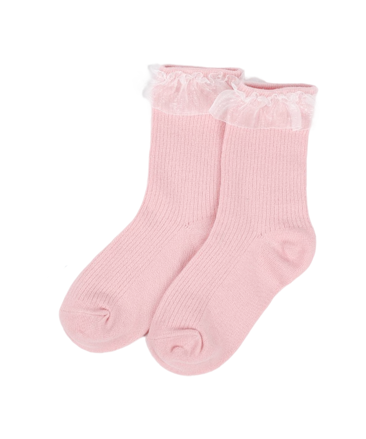Double cylinder lace socks for women