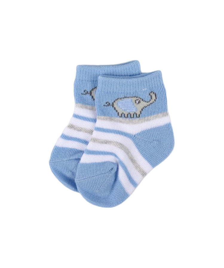 Fancy Rib Top Jacquard Newborn/baby socks