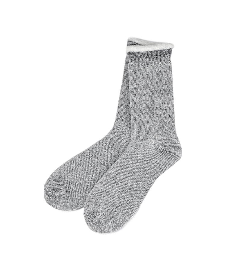 Double cylinder cotton socks for men