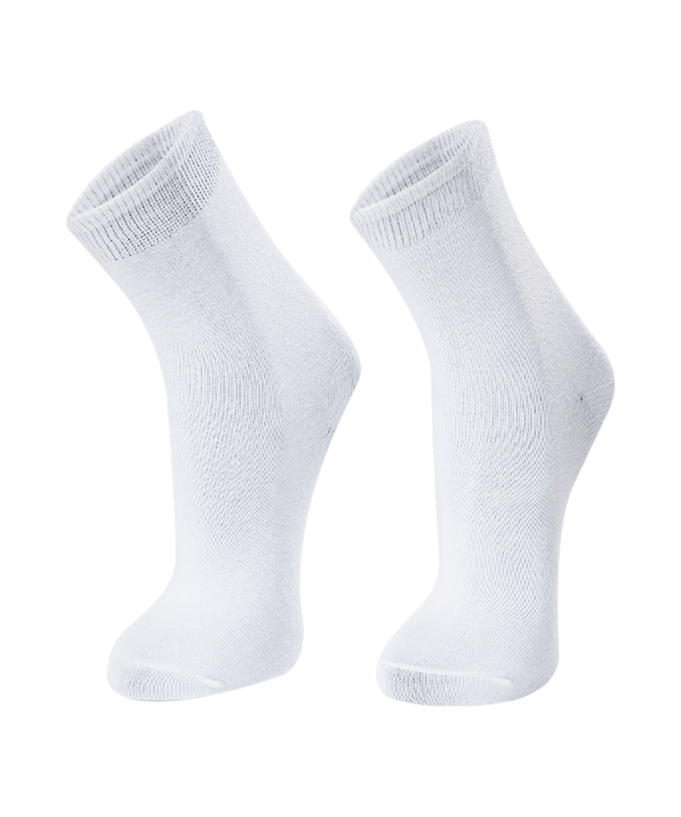 Loose Rib Top Flat cotton school socks for children