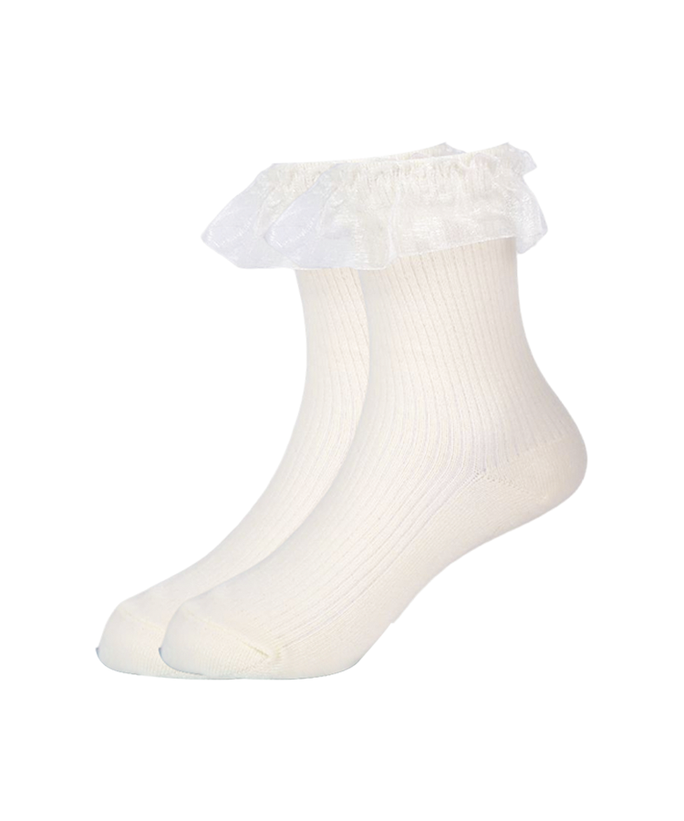 Transparent silk socks for women