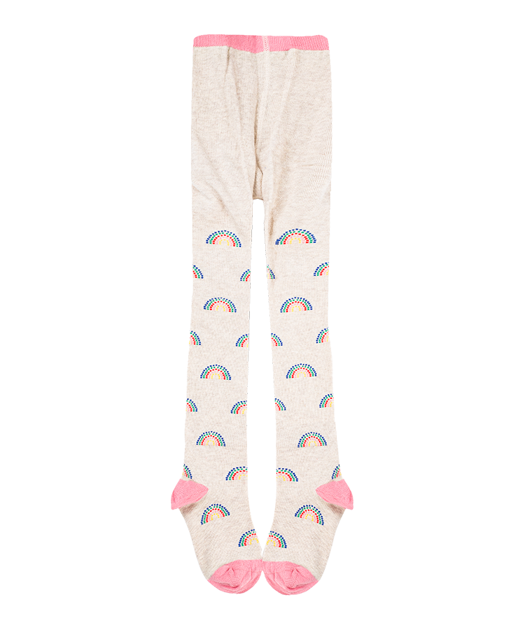 Combed cotton Jacquard tights for children