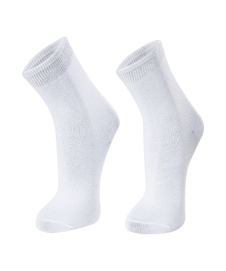 Loose Rib Top Flat cotton school socks for children